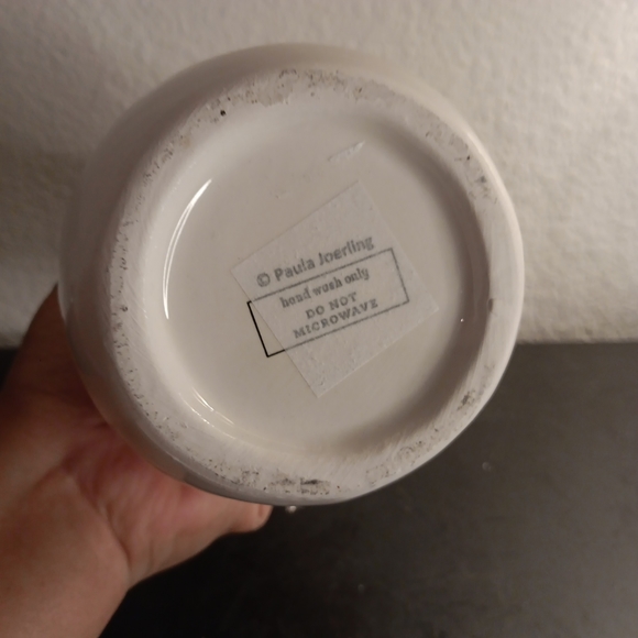 GORGEOUS NEW Paula Joerling Art Studio 9" Snowman Stoneware Christmas Pitcher. - Picture 3 of 6